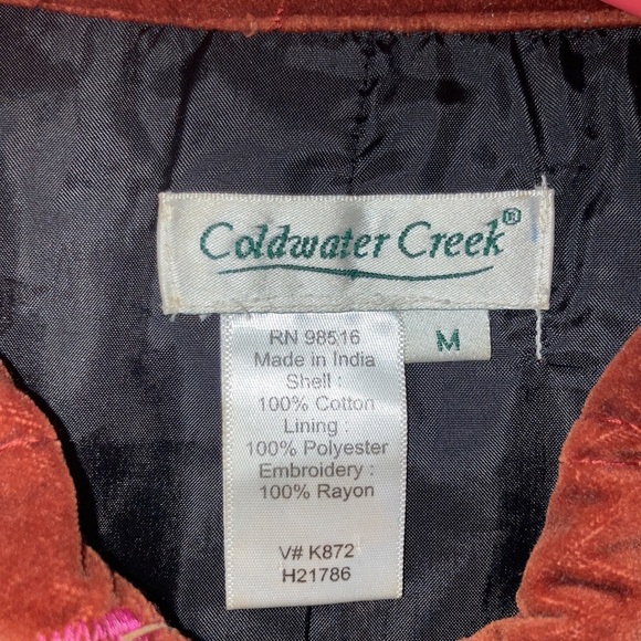 Burnt Orange Coldwater Creek Medium Jacket - Picture 7 of 10